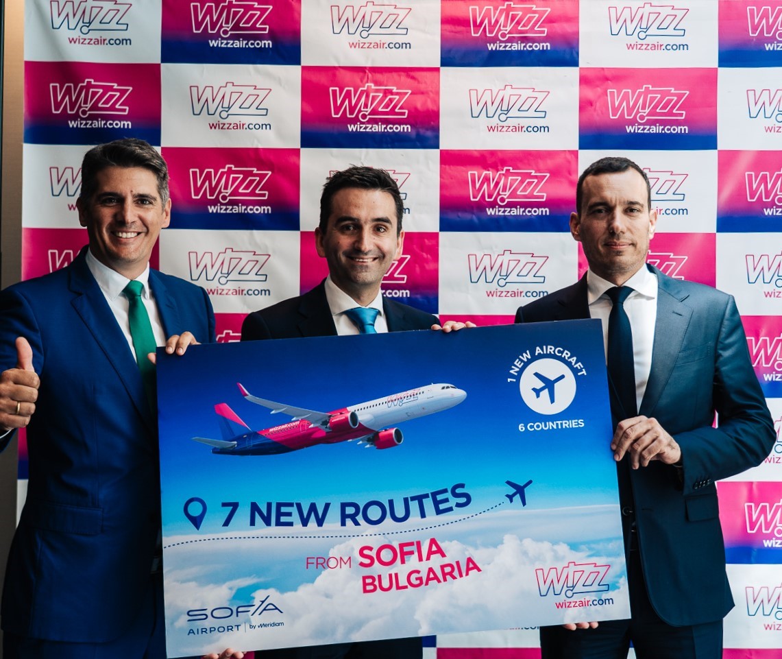 Wizz Air обяви значително разширяване в България с нов самолет и седем нови маршрута от София