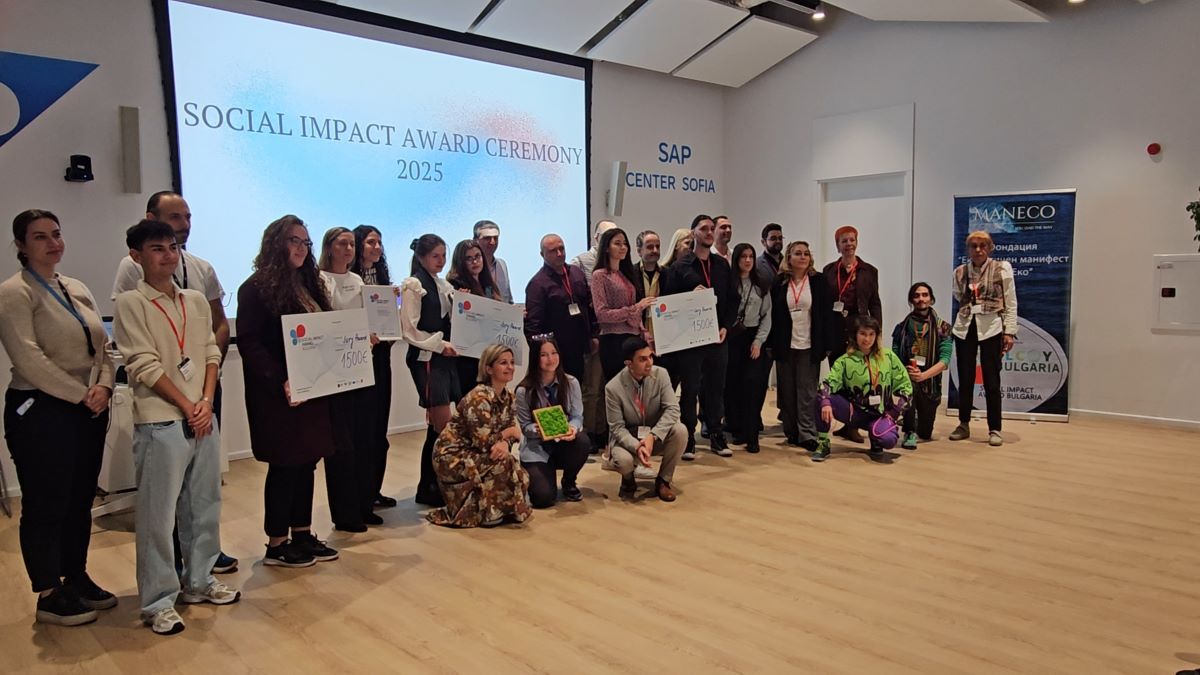 Проекти за пречистване на въздуха чрез мъх, граждански бюджети и съхраняване на дъждовна вода са победителите в първите у нас Награди за социално въздействие